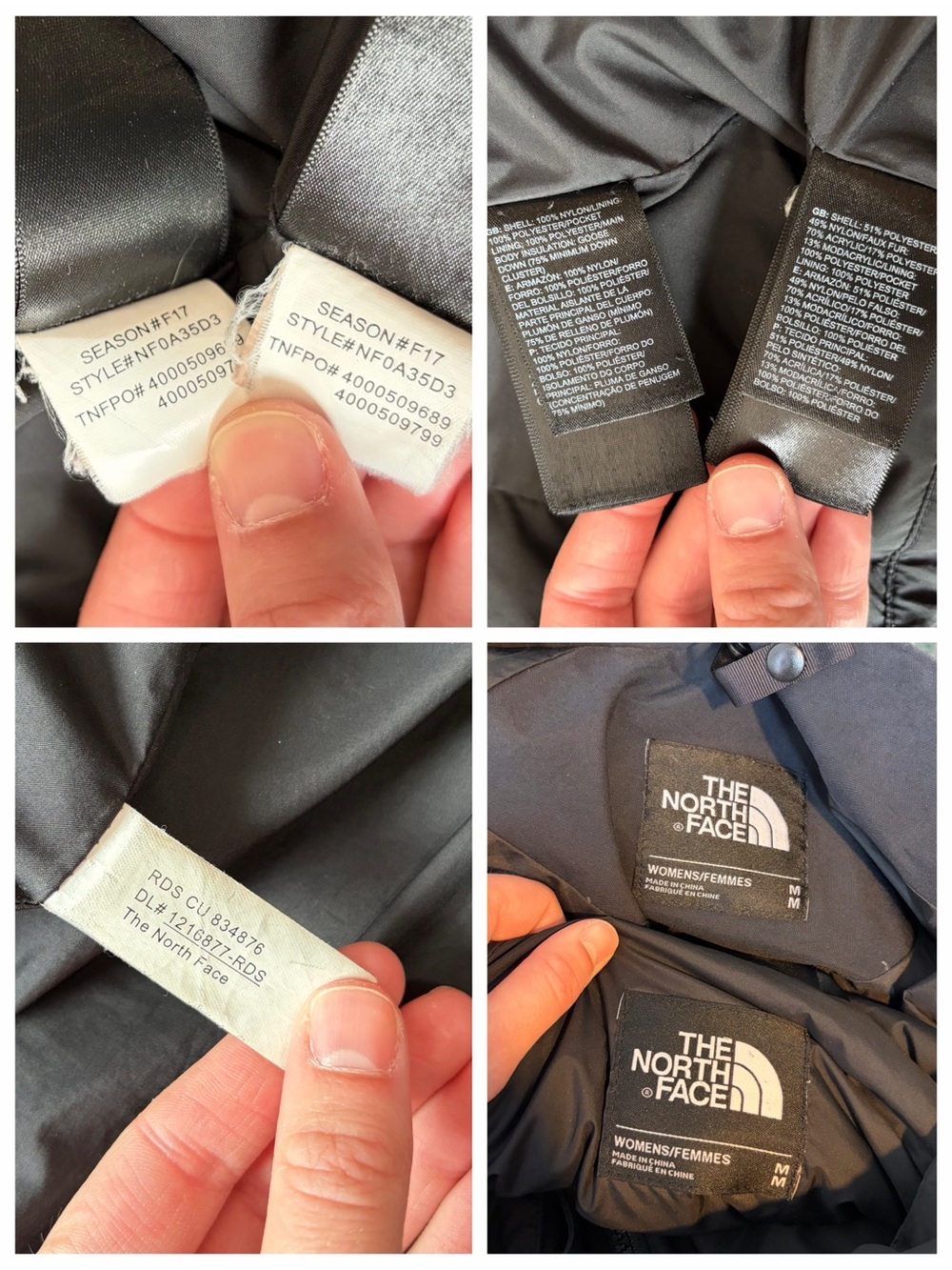 The North Face Black Goose Down Parka Longline Jacket - Picture 3 of 16
